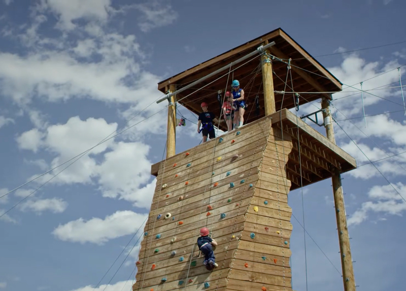 Roundup River Ranch climbing structure
